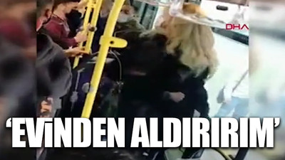 Metrobüste maske tartışması... "Gel silahım var" 