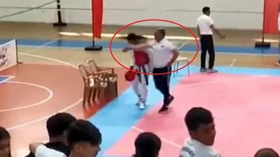 Antrenörden kaybeden genç kıza tokat! 