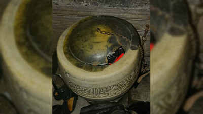 Ayasofya'da tarihi su haznesi ayakkabılık oldu 