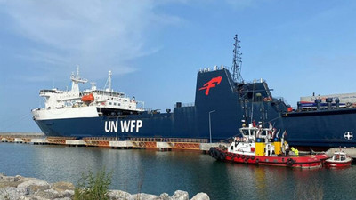 Birleşmiş Milletler'in yardım gemisi, Türkiye'den Ukrayna'ya doğru yola çıktı
