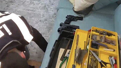 Cephaneliğe çevrilen eve operasyon: Uçaksavar mermisi çıktı