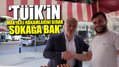 CHP'li Tuncay Özkan simitçiyle hayat pahalılığını konuştu