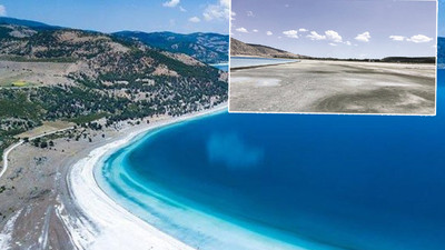 'Dünya’daki Mars' olarak tanımlanan Salda'da yürek yakan görüntü: Bataklığa dönüştü