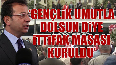 İmamoğlu'ndan Rize'de 'altılı masa' açıklaması: En büyük vaadi barıştır