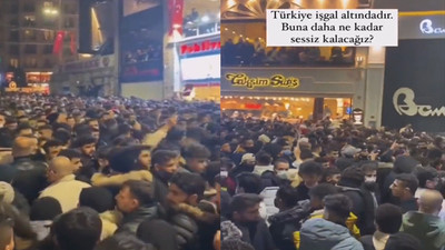 İstiklal Caddesi'nde mülteci yoğunluğu 