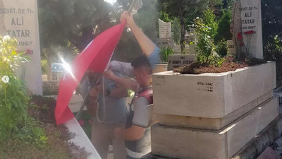 Kumpas şehidi Yarbay Ali Tatar'ın mezarına çirkin saldırı