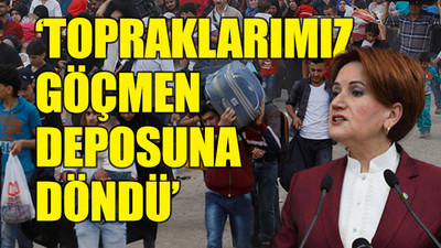 Meral Akşener, 'sığınmacı' sorununa vurgu yaptı: Orta Doğu'yu memleketimize getirdiler