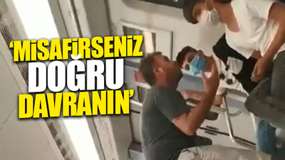 Metroda etrafa rahatsızlık veren mültecilere sert tepki