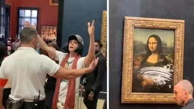 Mona Lisa tablosuna çirkin saldırı: Anbean kaydedildi