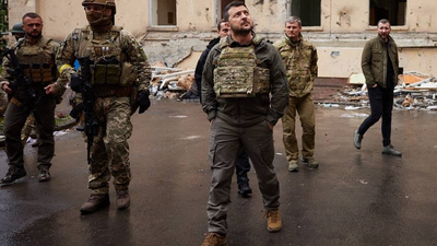 Zelenskiy, cephe hattındaki Harkov'u ziyaret etti: Yüzde 31'i işgal altında