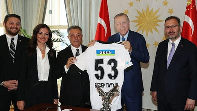 Beşiktaş Başkanı Ahmet Nur Çebi'den Erdoğan'a ziyaret