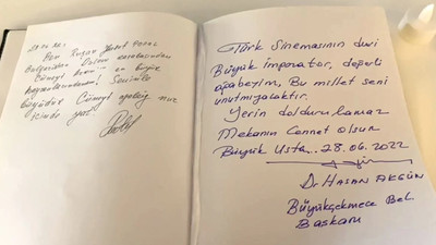 Cüneyt Arkın için hastaneye anı defteri konuldu