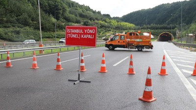 Heyelan nedeniyle kapanmıştı: Bolu Dağı Tüneli, 13 saat sonra trafiğe açıldı