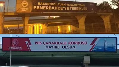 İBB'nin şampiyon Fenerbahçe Beko'yu kutladığı pankart söküldü