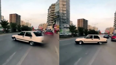 İşlek caddede drift attı: '9 bin lira' ceza yedi