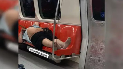 İstanbul metrosunda rezil görüntü