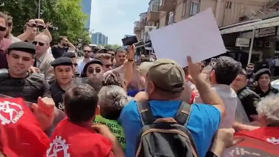 İşten çıkarılan EnerjiSA işçilerinin Sabancı Holding önündeki eylemine polis müdahalesi