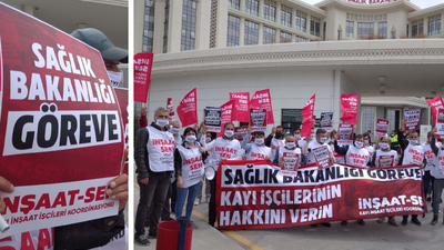 Kayı işçileri Sağlık Bakanlığı önüne protesto için gidiyor