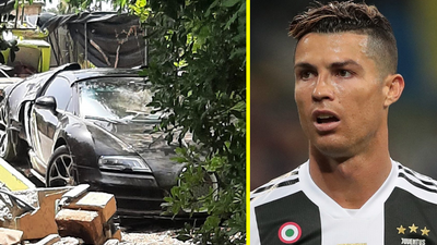 Ronaldo’nun 1.5 milyon euroluk arabası hurda oldu