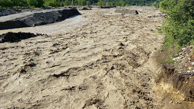 Sağanağa teslim olan Sinop'ta 2 köy tahliye edildi 