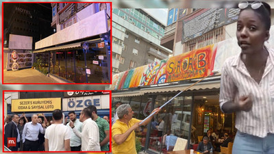 Somalilere ait restoranın tabelası polis zoruyla beyaza boyandı