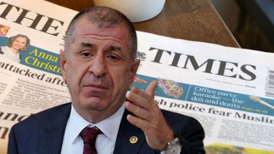 Ümit Özdağ, The Times gazetesinin manşetinde yer aldı