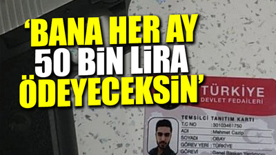 Üzerinden 'Türkiye Devlet Fedaileri' kartı çıkan Obay: Ben Süleyman Soylu’nun adamıyım