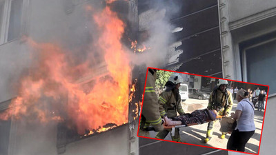 Avcılar'da 97 yaşındaki kadın alev kapanından kurtuldu