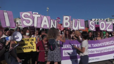 Danıştay'ın İstanbul Sözleşmesi kararı Kadıköy'de protesto edildi