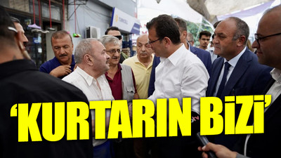 Ekrem İmamoğlu semt pazarında esnafla buluştu 