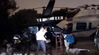 Selfie çekerken helikopter pervanesine takıldı