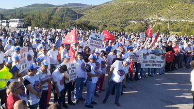 Soma'da maden işçileri özelleştirmeye karşı iş bıraktı
