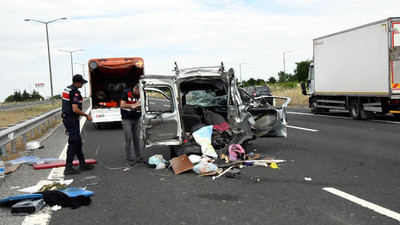Tekirdağ’da feci kaza: 3 kişi hayatını kaybetti