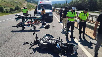 TIR'a çarpan motosikletin sürücüsü hayatını kaybetti