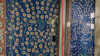 Topkapı Sarayı’nda 16. yüzyıldan kalan çinileri matkapla deldiler