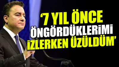 Ali Babacan'dan dikkat çeken ifadeler