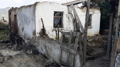 Çorum'da 2 ev küle döndü: 1 ölü 1 yaralı