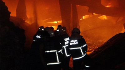 Geri dönüşüm fabrikasında korkutan yangın