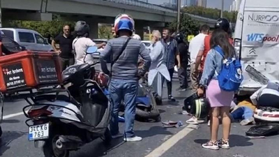 İstanbul'daki motosiklet kazasında kaskı olmayan 10 yaşındaki çocuk hayatını kaybetti