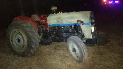 Kaçırdıkları traktörle şarampole yuvarlandılar: Mert öldü, kardeşi yaralı