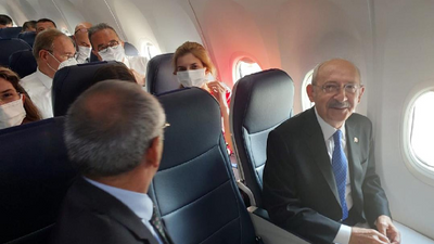 Kılıçdaroğlu ve 120 milletvekili aynı uçakla yolculuk yaptı