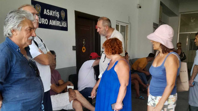 Mühürlenen projeye inşaat araçlarının girmesine engel olan vatandaşlar gözaltına alındı