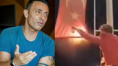 Mustafa Sandal'dan Türk bayrağının yakılmasına sert tepki 