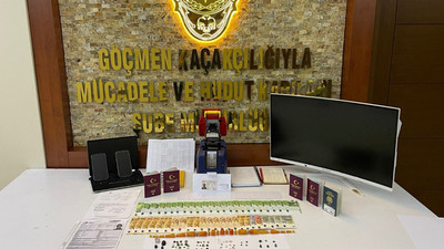 Resmi belgede sahtecilik yapan 3 yabancı uyruklu şahıs yakalandı