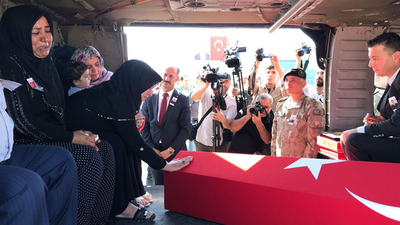 Şehit Uzman Çavuş Uğurcan Cirnooğlu’nun cenazesi, memleketine uğurlandı