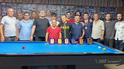 Üç bant bilardo turnuvasında şampiyon belli oldu