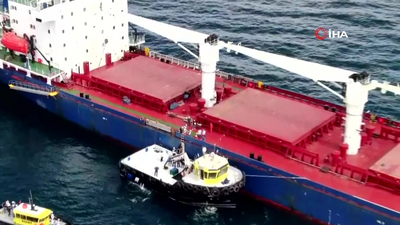 Ukrayna'dan gelen tahıl gemisinde denetleme tamamlandı