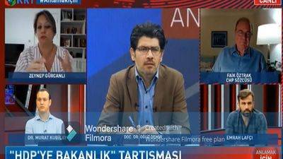 CHP'li Öztrak KRT TV ekranlarında Gürsel Tekin'in açıklamasını değerlendirdi