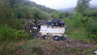 Kastamonu'da kamyon şarampole devrildi: 1 ölü