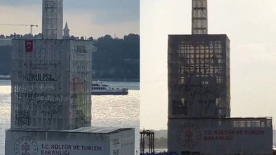 Kız Kulesi'nin içeriden çekilen fotoğrafları paylaşıldı